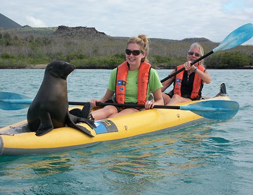 Kayak in Galapagos Islands