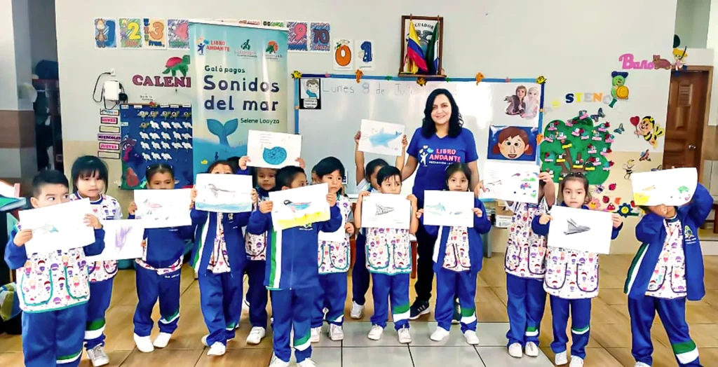 Galápagos children from Galo Plaza School